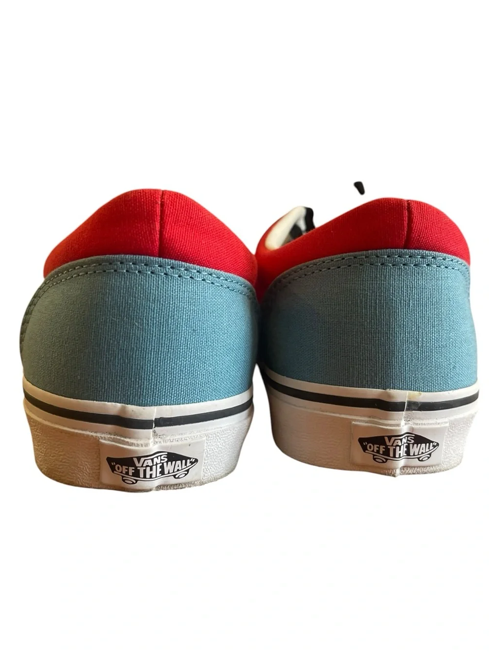 Vans Era Colorblock Canvas Sneakers Pink Red Blue Lace Up Women’s 10 - Picture 4 of 9